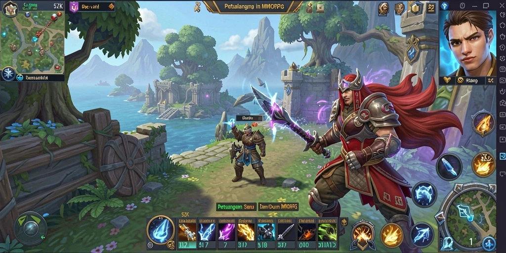 Tampilan gameplay seru di dunia MMORPG 5ZK.