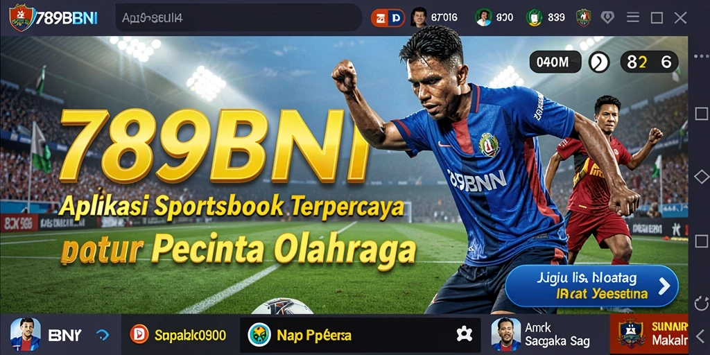 Tampilan utama gameplay aplikasi Sportsbook yang menarik.
