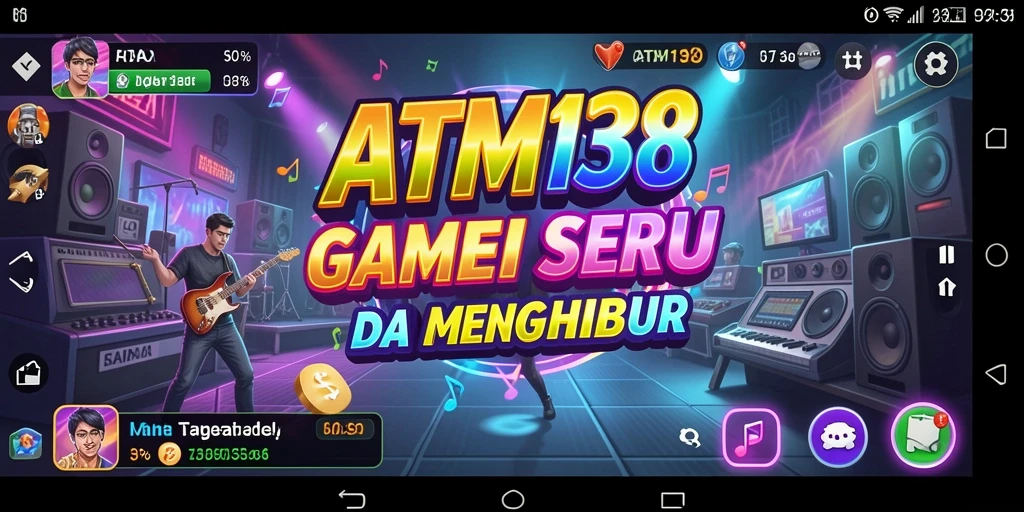 Screenshot dari gameplay <strong>ATM138</strong> menampilkan interaksi seru dengan musik.