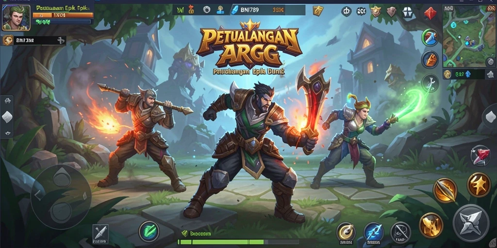 Gameplay BNI789 dengan grafis mengesankan dan pertarungan intens.