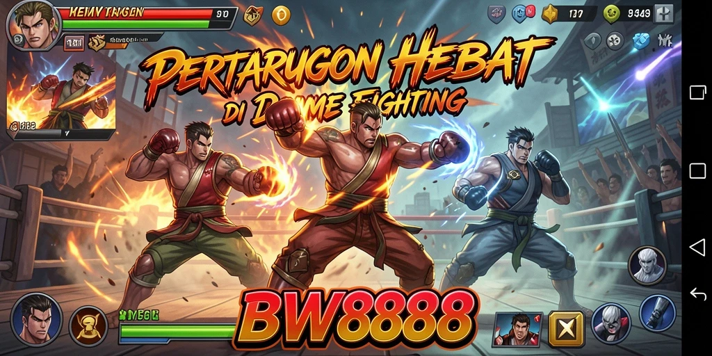Screenshot game BW888 dengan aksi pertarungan yang mendebarkan.