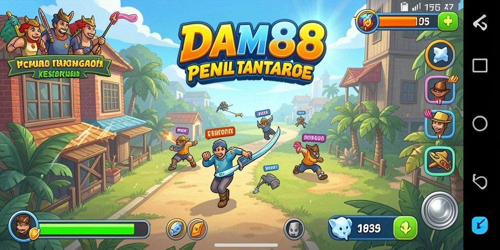 Tampilan gameplay seru dari DAM88 dengan berbagai tantangan.