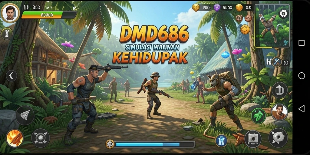 Tampilan gameplay menawan dari DMD686 yang mendebarkan.
