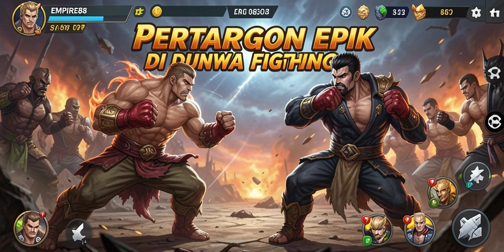 Tangkap aksi seru dalam gameplay Fighting EMPIRE88.