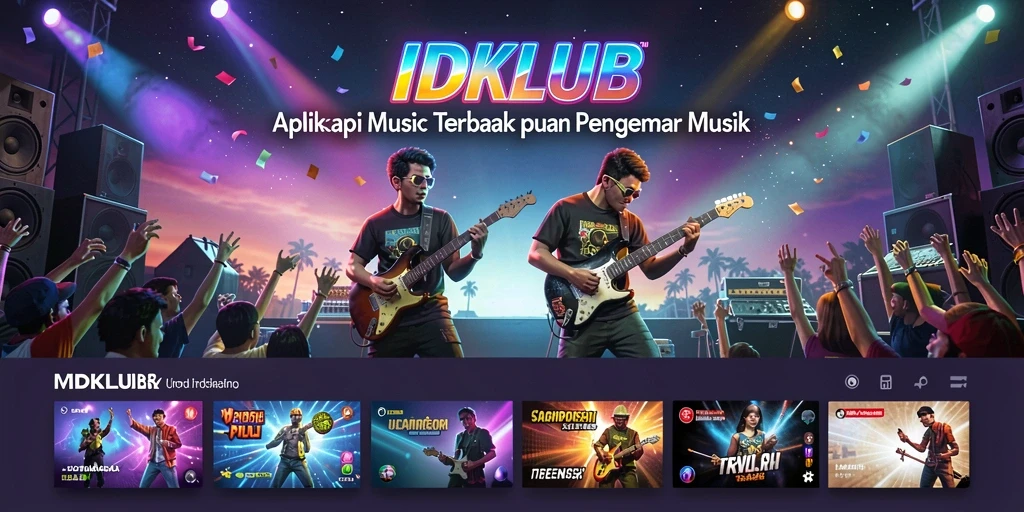 Tampilan screenshot IDKLUB menunjukkan fitur gameplay Music yang menarik.