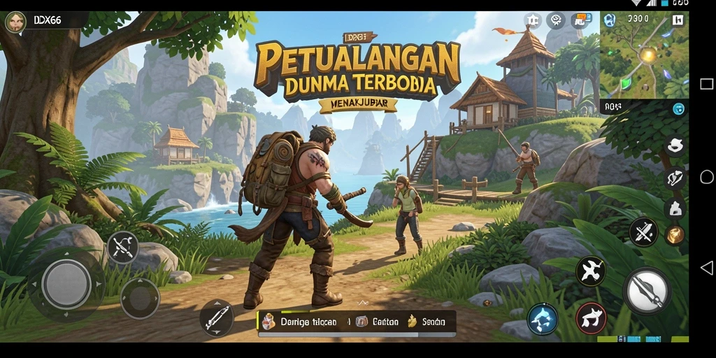 Tampilan gameplay IDX66 di dunia terbuka yang memukau.
