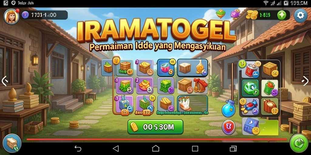 Tangkapan layar gameplay IRAMATOGEL menampilkan keseruan mekanisme Idle.