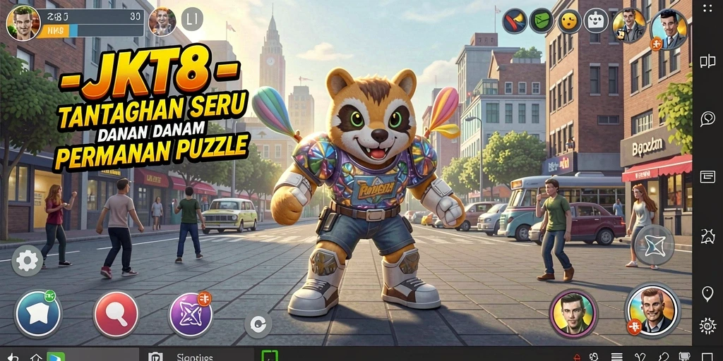 Screenshot gameplay JKT8 menampilkan tantangan teka-teki yang seru dan menarik.