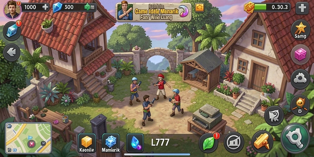 Screenshot gameplay L777 yang menunjukkan keseruan saat bermain Idle.
