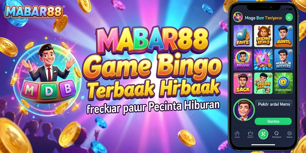 Screenshot MABAR88 menampilkan gameplay seru Bingo dengan antarmuka yang menarik.