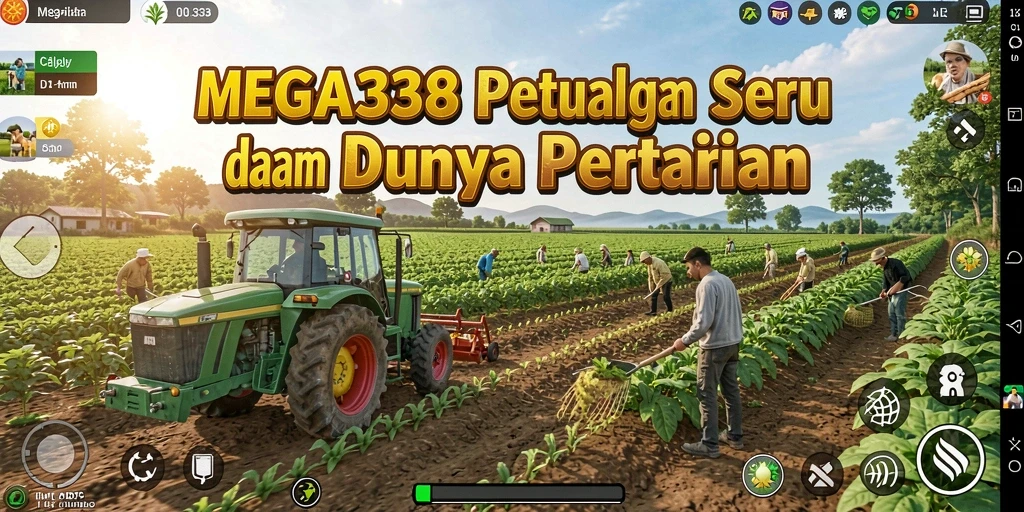 Tangkapan layar MEGA338 menunjukkan aktivitas berkebun yang menyenangkan dan mengasyikkan.