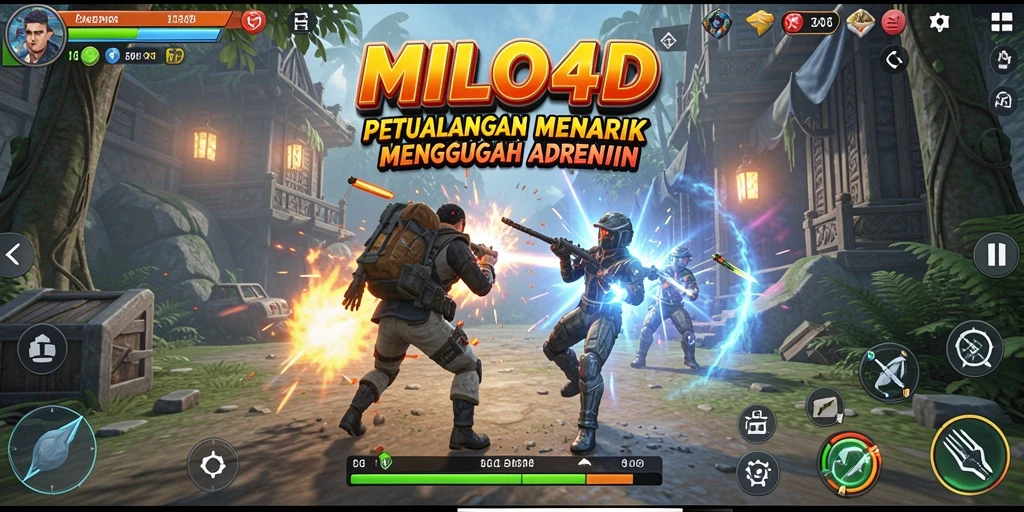 Tampilan gameplay seru di dunia petualangan MILO4D.