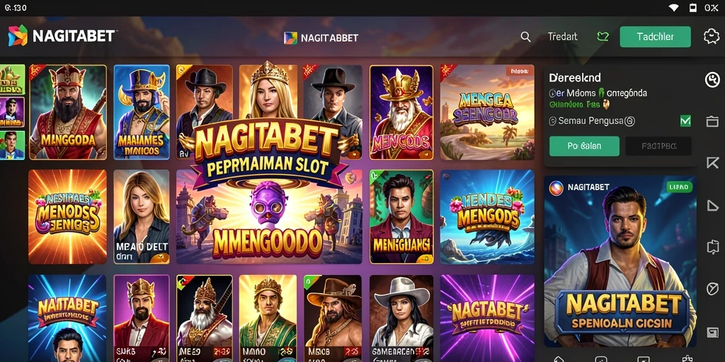 Screenshot gameplay NAGITABET menampilkan spin slot yang menegangkan.