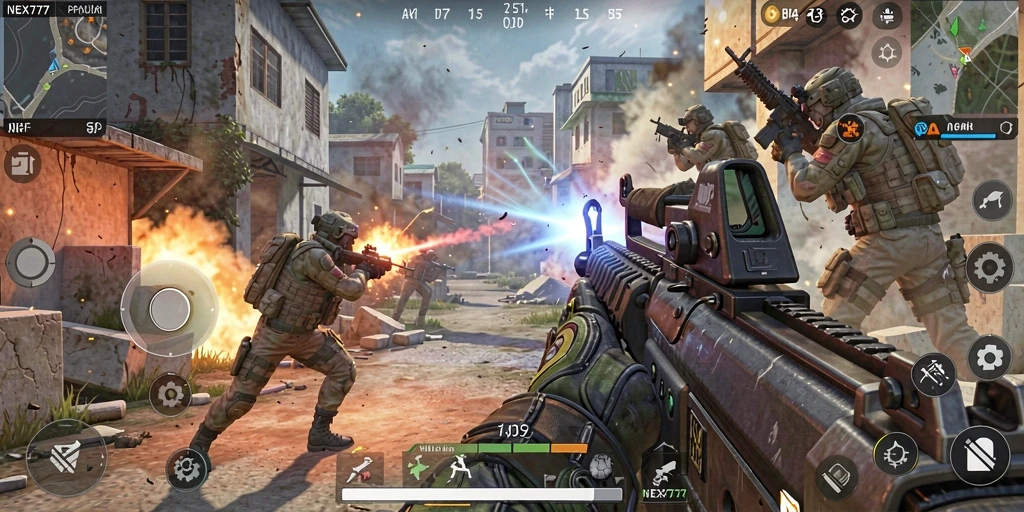 Tampilan gameplay NEX777 yang menegangkan dan penuh aksi.