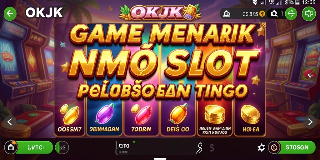 Screenshot gameplay menunjukkan keseruan permainan Slot di OKJK.