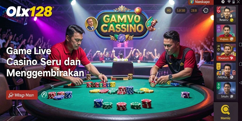 Screenshot gameplay Live Casino yang menarik dan interaktif.