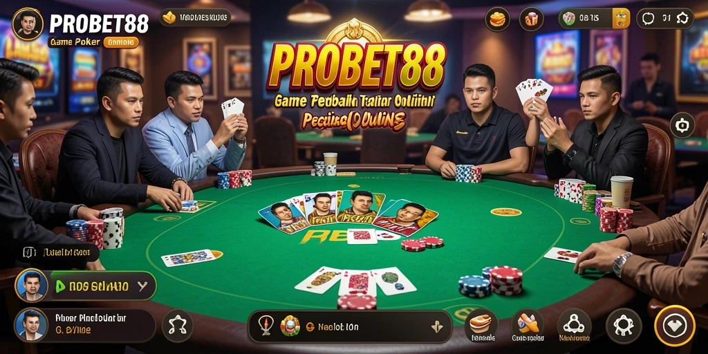 Tampilan gameplay poker yang menarik di PROBET88.