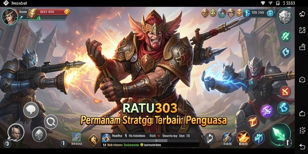 Tampilan menakjubkan dari gameplay RATU303 dengan strategi pertempuran.