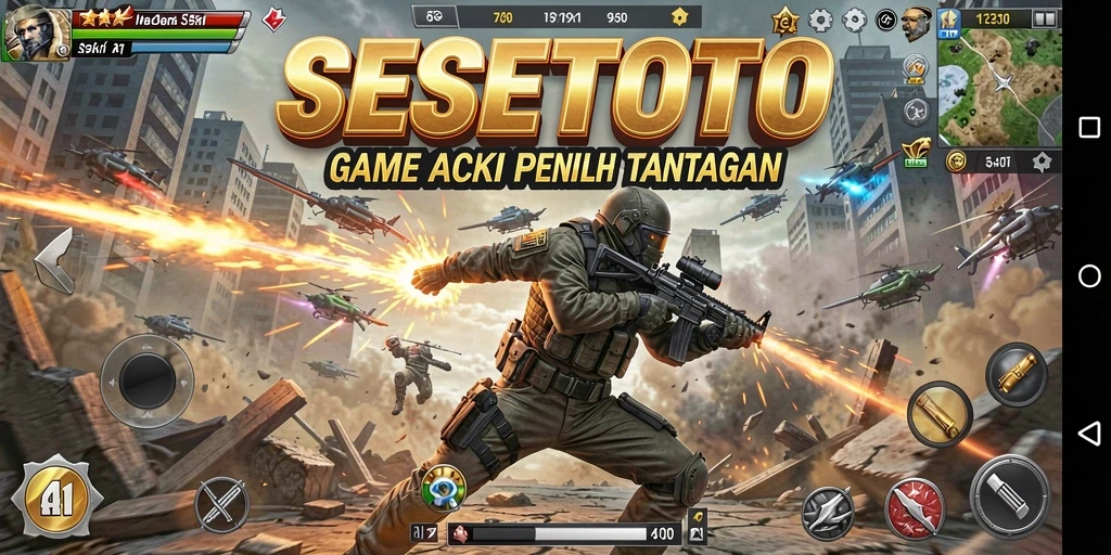 Tangkapan layar SESETOTO menampilkan aksi seru dan grafis menawan.