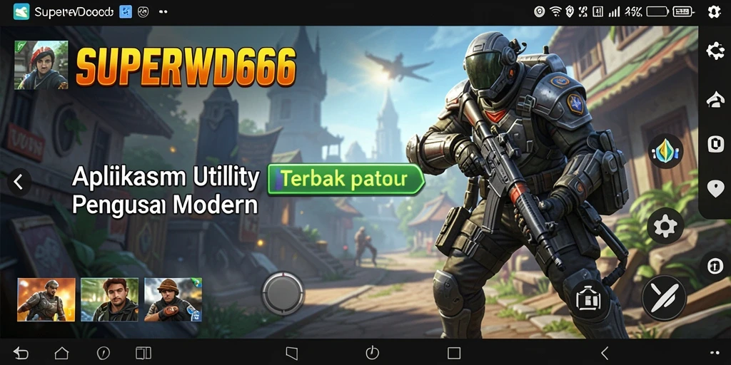 Tampilan antarmuka pengguna SUPERWD666 yang sederhana dan efisien.