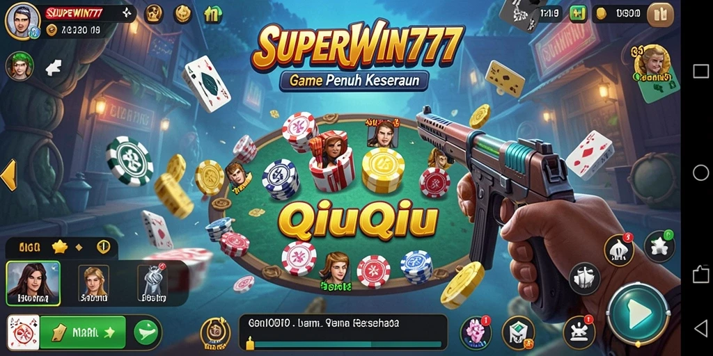 Tampilan gameplay seru dari <strong>SUPERWIN777</strong> ketika bermain QiuQiu.