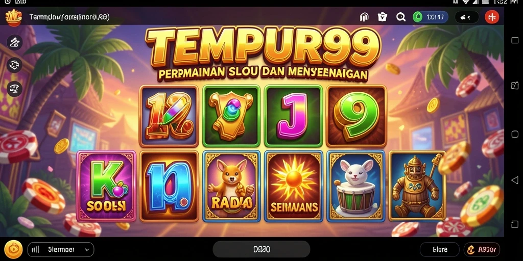 Screenshot TEMPUR99 menampilkan gameplay slot yang menarik dan mengasyikkan.