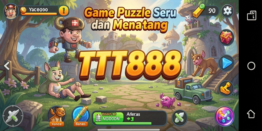 Tampilan menarik saat bermain puzzle di TTT888.